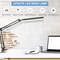 LED Desk Lamp,Adjustable Swing Arm Desk Lamp with Clamp,Dimmable Desk Light Eye-Care Table Light, Memory Function, 3 Color Modes, 10-Level Brightness Table Lamp for Home, Office, Study, Reading